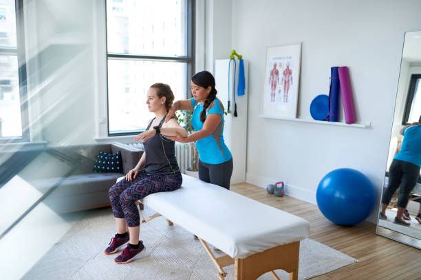 Physiotherapy treatment session at MIT Physiotherapy Clinic